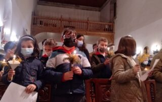 BENDICIÓN DE LAS CANDELAS EN LA IGLESIA DE LA ORDEN TERCERA DE A CORUÑA